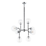 Particles Chandelier - Chrome / Clear