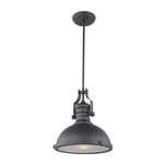 Cresswell Pendant - Matte Black / Frosted
