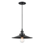 Bulstrodes Workshop Shade Pendant - Black / Black