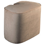 Vanity Pouf - Pewter Grey