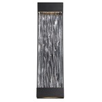 Fathom Outdoor Wall Light - Black / Clear