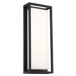 Framed Outdoor Wall Light - Black / White