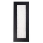 Frost Outdoor Wall Light - Black / Clear