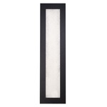 Frost Outdoor Wall Light - Black / Clear