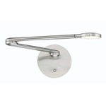 Reflex Swing Arm Wall Light - Brushed Nickel / White