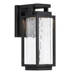 Two If By Sea Outdoor Wall Sconce - Black / Clear