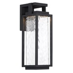 Two If By Sea Outdoor Wall Sconce - Black / Clear