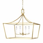 Southold Wide Pendant - Burnished Brass