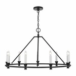 Keystone Chandelier - Aged Iron