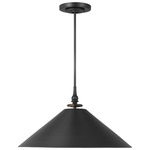 Capri Conical Shade Pendant - Aged Iron / Aged Iron