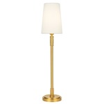 Beckham Classic Table Lamp - Burnished Brass / White Linen