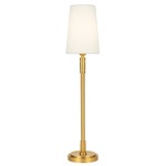 Beckham Classic Table Lamp - Burnished Brass / White Linen