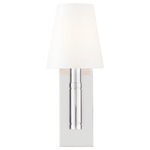 Beckham Wall Sconce - Polished Nickel / Milk White