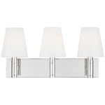 Beckham Classic Bathroom Vanity Light - Polished Nickel / Milk White