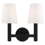 Logan Bathroom Vanity Light - Aged Iron / Milk White