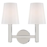 Logan Bathroom Vanity Light - Polished Nickel / Milk White