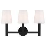 Logan Bathroom Vanity Light - Aged Iron / Milk White