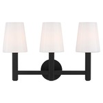 Logan Bathroom Vanity Light - Aged Iron / Milk White