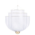 Meshmatics Chandelier - Brass