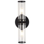 Revolve Wall Sconce - Urban Bronze / Clear