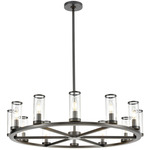 Revolve Chandelier - Urban Bronze / Clear