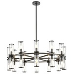 Revolve Chandelier - Urban Bronze / Clear