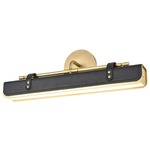 Valise Wall Sconce - Vintage Brass / Tuxedo Leather