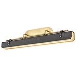 Valise Wall Sconce - Vintage Brass / Tuxedo Leather