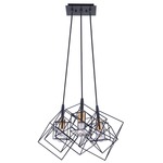 Artistry Multi-Light Chandelier - Harvest Brass / Matte Black