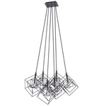 Artistry Multi-Light Chandelier - Polished Nickel / Matte Black
