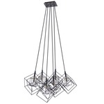 Artistry Chandelier - Polished Nickel / Matte Black