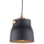 Euro Industrial Pendant - Harvest Brass / Matte Black