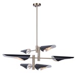 Modern Renaissance Chandelier - Harvest Brass / Black