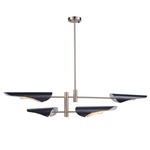 Modern Renaissance Chandelier - Harvest Brass / Black