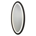 Valet Oval Mirror - Matte Black