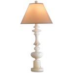 Farrington Table Lamp - Natural Marble / Cream Silk