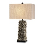 Villamare Table Lamp - Black / Oatmeal