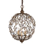 Crystal Bud Sphere Chandelier - Cupertino / Crystal