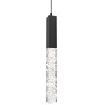 Axis Pendant - Matte Black / Clear