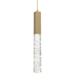 Axis Mini Pendant - Gilded Brass / Clear