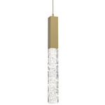 Axis Pendant - Gilded Brass / Clear