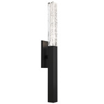Axis Wall Sconce - Matte Black / Clear