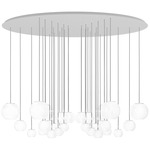 Oto Chandelier - White / White