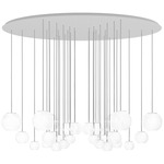 Oto Chandelier - White / White