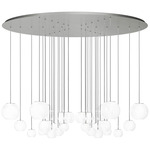 Oto Chandelier - Nickel / White