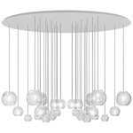 Oto Chandelier - White / Crystal