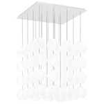 Oto Cube Multi Light Pendant - White / White