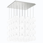 Oto Cube Multi Light Pendant - Nickel / White