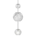 Oto Pearl Pendant - Nickel / Crystal