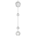 Oto Pearl Pendant - Nickel / Crystal